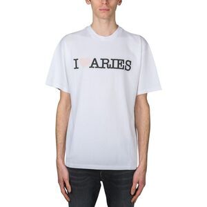 ARIES I Love Graphic T-Shirt Men WHITE T-Shirts